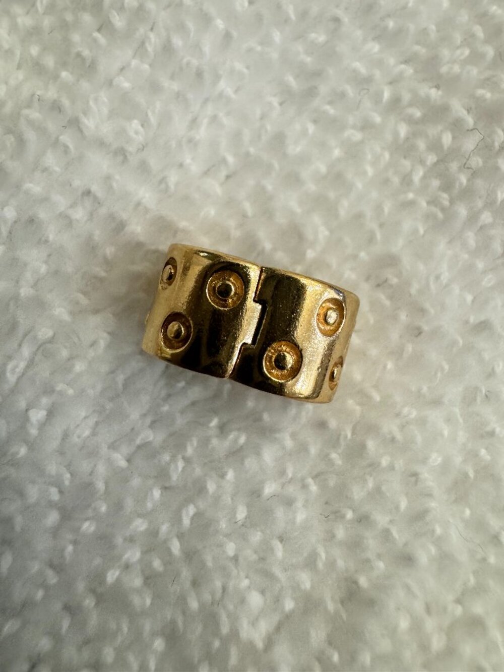 Pandora "Seeing Spots" 14K Yellow Gold Clip Charm, Model 750345